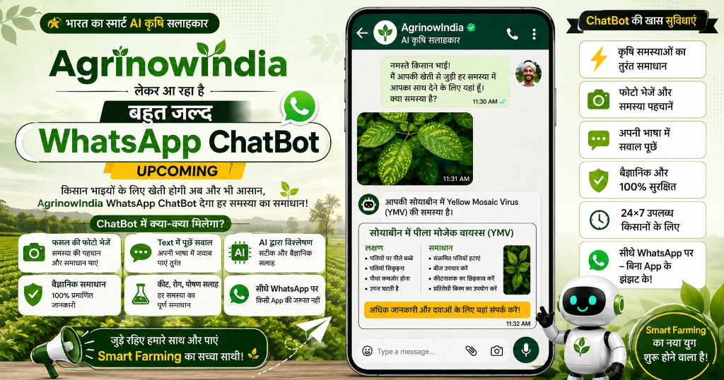 AgrinowIndia लेकर आ रहा है बहुत जल्द WhatsApp ChatBot